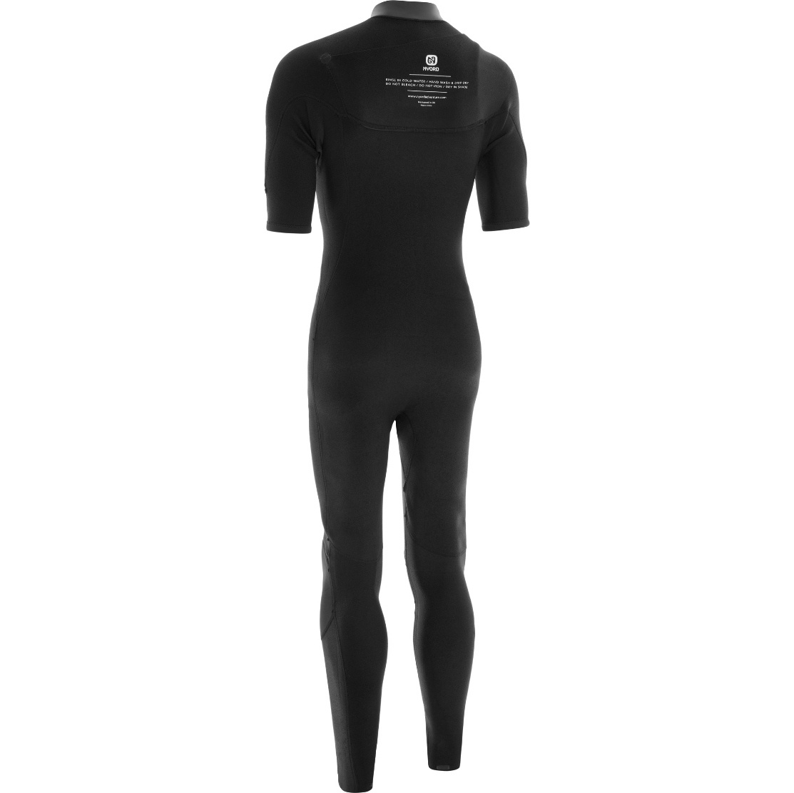 2026 Nyord Mens Solu Yulex 2/2mm Short Sleeve Chest Zip Fl Wetsuit SOLM22SSF001 - Black